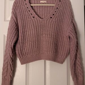 L.A. Hearts by Pacsun Chunky Knit Sweater (Purple)